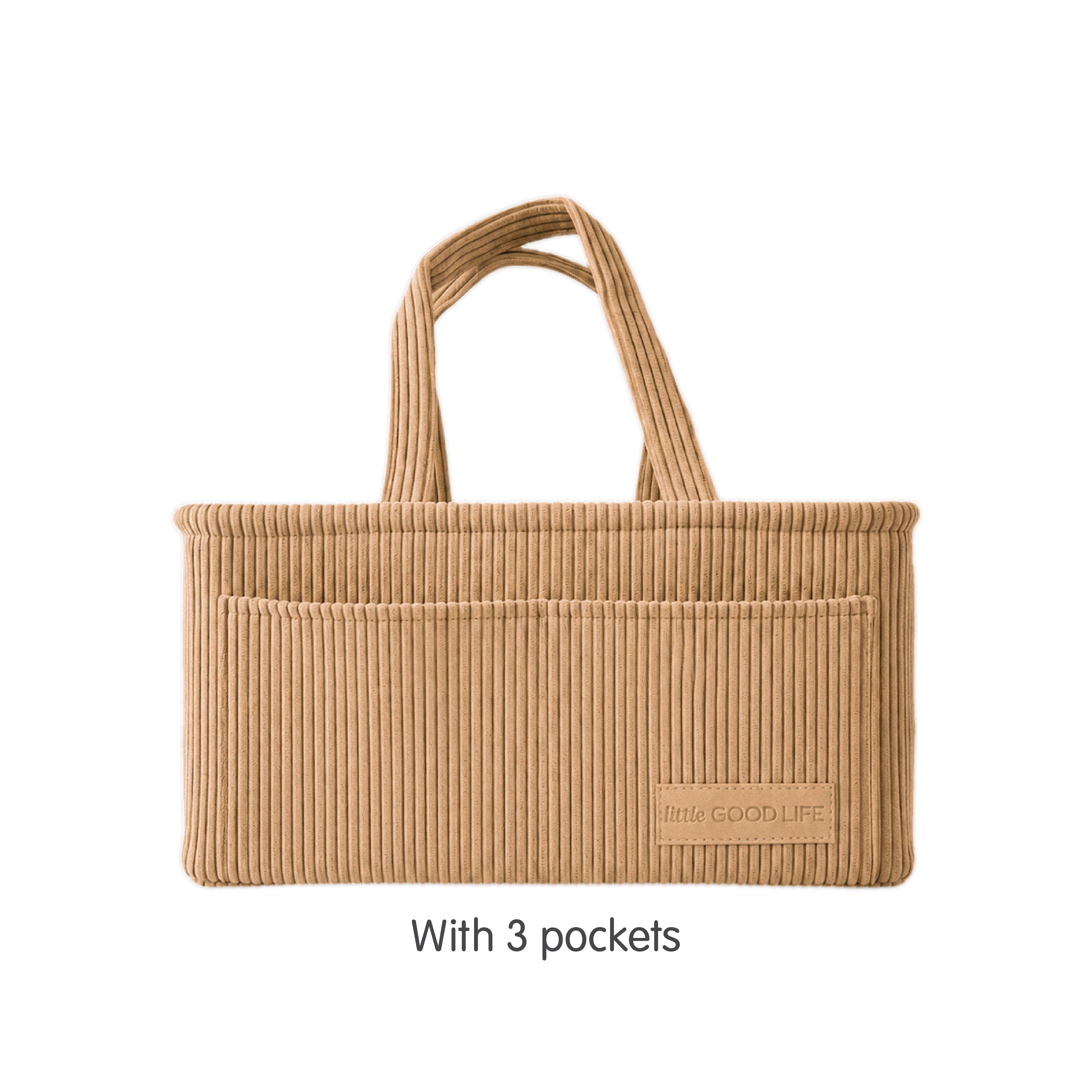 Corduroy Diaper Caddy