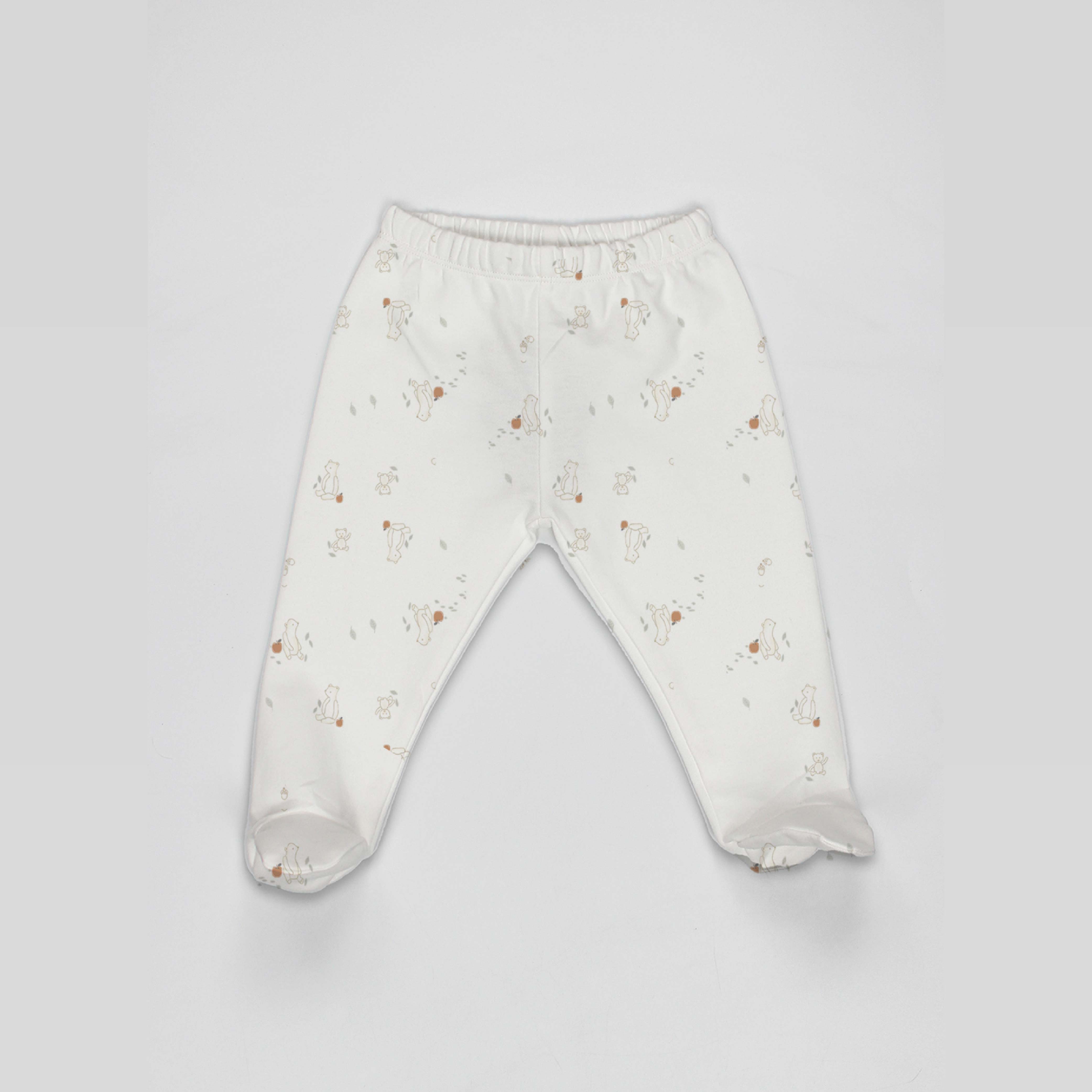 Bear & Apple 3-Piece Organic Cotton Footed Trousers