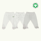 Rawrsome 3-Piece Organic Cotton Footed Trousers