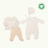 Daisy Flowers 4-Piece Organic Cotton Baby Wear