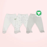 Rawrsome 3-Piece Organic Cotton Footed Trousers