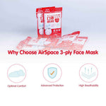 AirSpace 3-Ply Face Mask 7pcs
